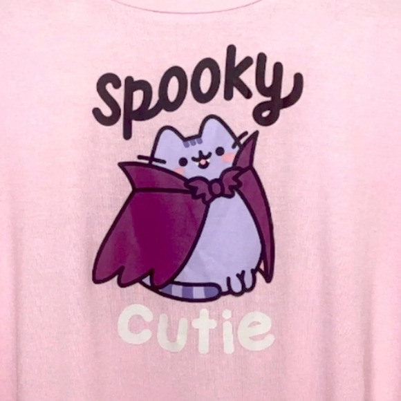 Pusheen X Unique Vintage Spooky Cutie Crop Top - Picture 1 of 5